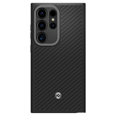 COPERTURA SPIGEN ENZO ARAMID GALAXY S24 ULTRA NERO OPACO