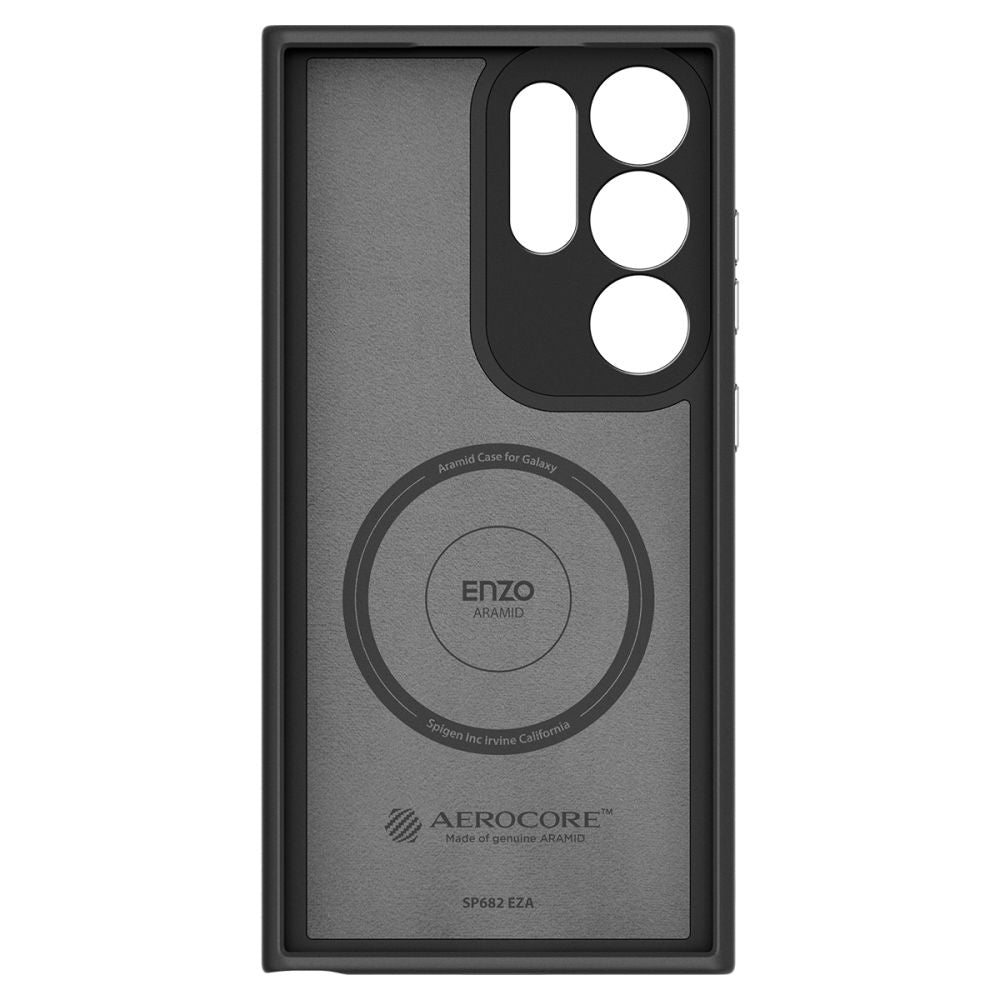 COPERTURA SPIGEN ENZO ARAMID GALAXY S24 ULTRA NERO OPACO
