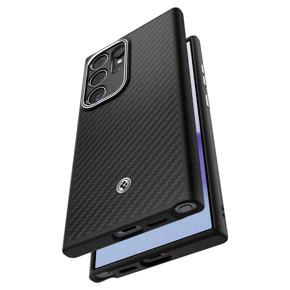 COPERTURA SPIGEN ENZO ARAMID GALAXY S24 ULTRA NERO OPACO