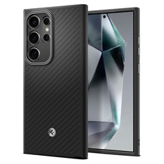 COPERTURA SPIGEN ENZO ARAMID GALAXY S24 ULTRA NERO OPACO