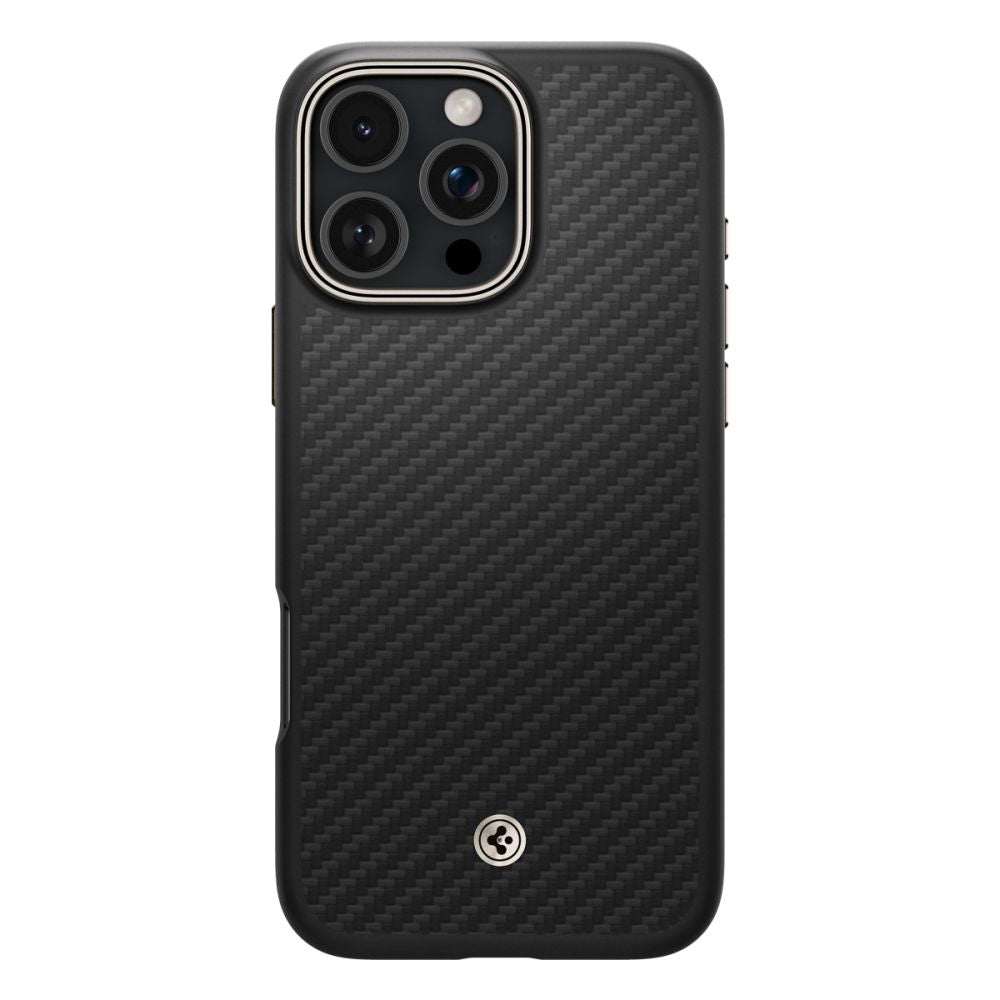 COPERTURA SPIGEN ENZO ARAMID MAG MAGSAFE IPHONE 16 PRO NERO/NATURALE