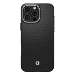 COPERTURA SPIGEN ENZO ARAMID MAG MAGSAFE IPHONE 16 PRO NERO/NATURALE