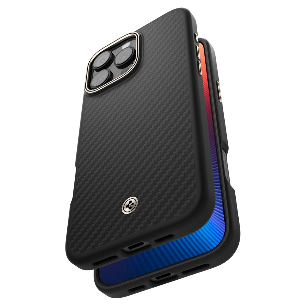 COPERTURA SPIGEN ENZO ARAMID MAG MAGSAFE IPHONE 16 PRO NERO/NATURALE