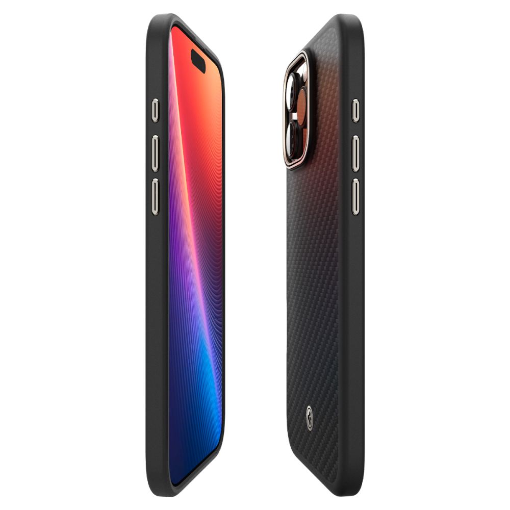 COPERTURA SPIGEN ENZO ARAMID MAG MAGSAFE IPHONE 16 PRO MAX NERO/NATURALE