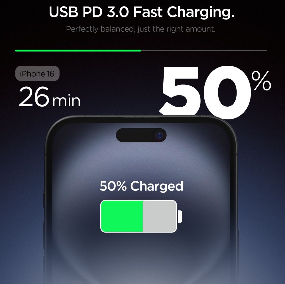 SPIGEN ESSENTIAL EE201EU CARICATORE DI RETE 1-PORTA 20W BIANCO