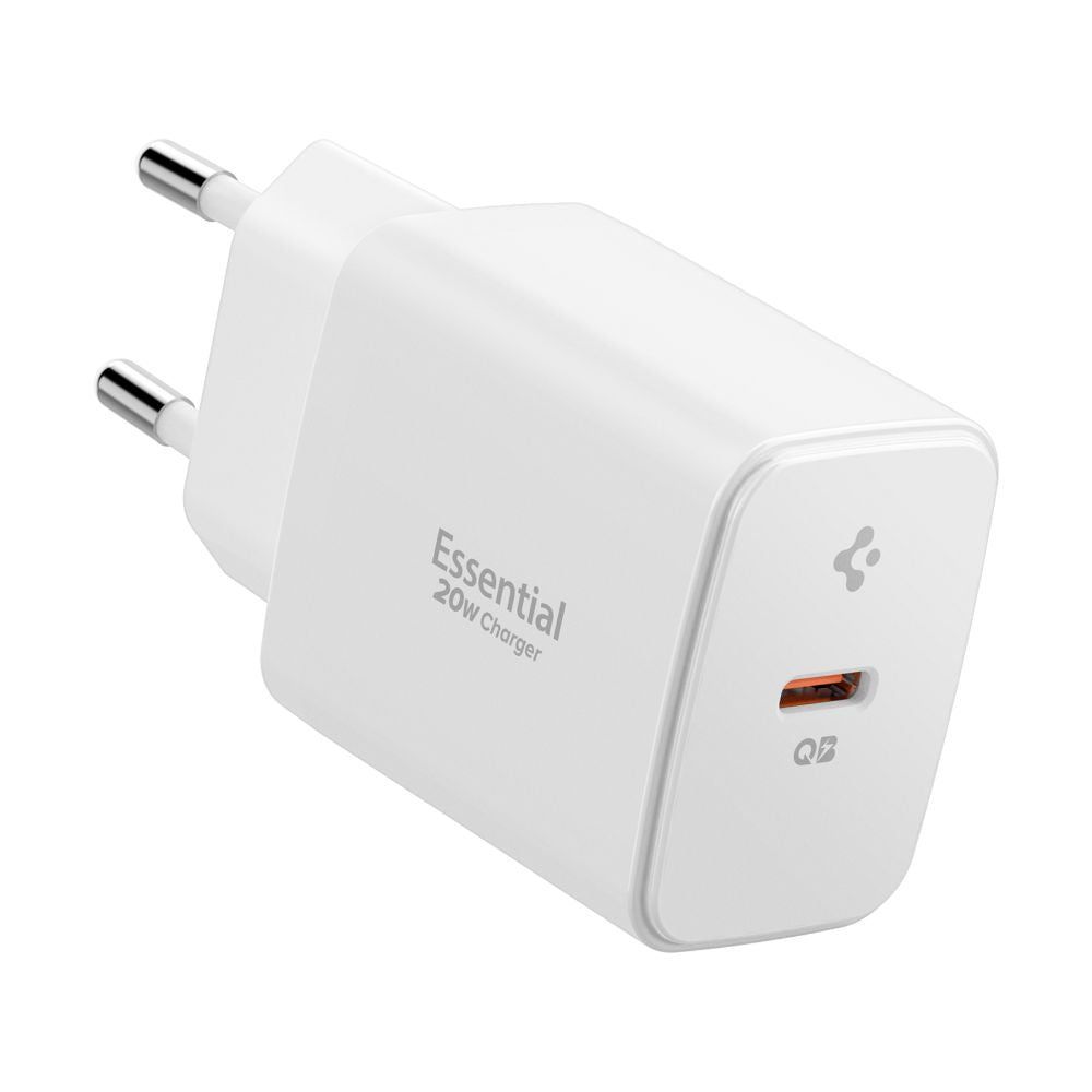 SPIGEN ESSENTIAL EE201EU CARICATORE DI RETE 1-PORTA 20W BIANCO