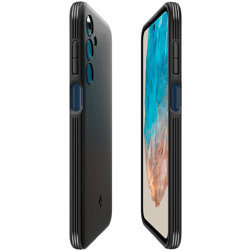 SPIGEN ESSENTIAL SANDBLAST GALAXY M35 5G NERO OPACO