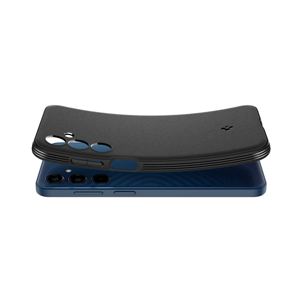 SPIGEN ESSENTIAL SANDBLAST GALAXY M35 5G NERO OPACO