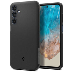 SPIGEN ESSENTIAL SANDBLAST GALAXY M35 5G NERO OPACO