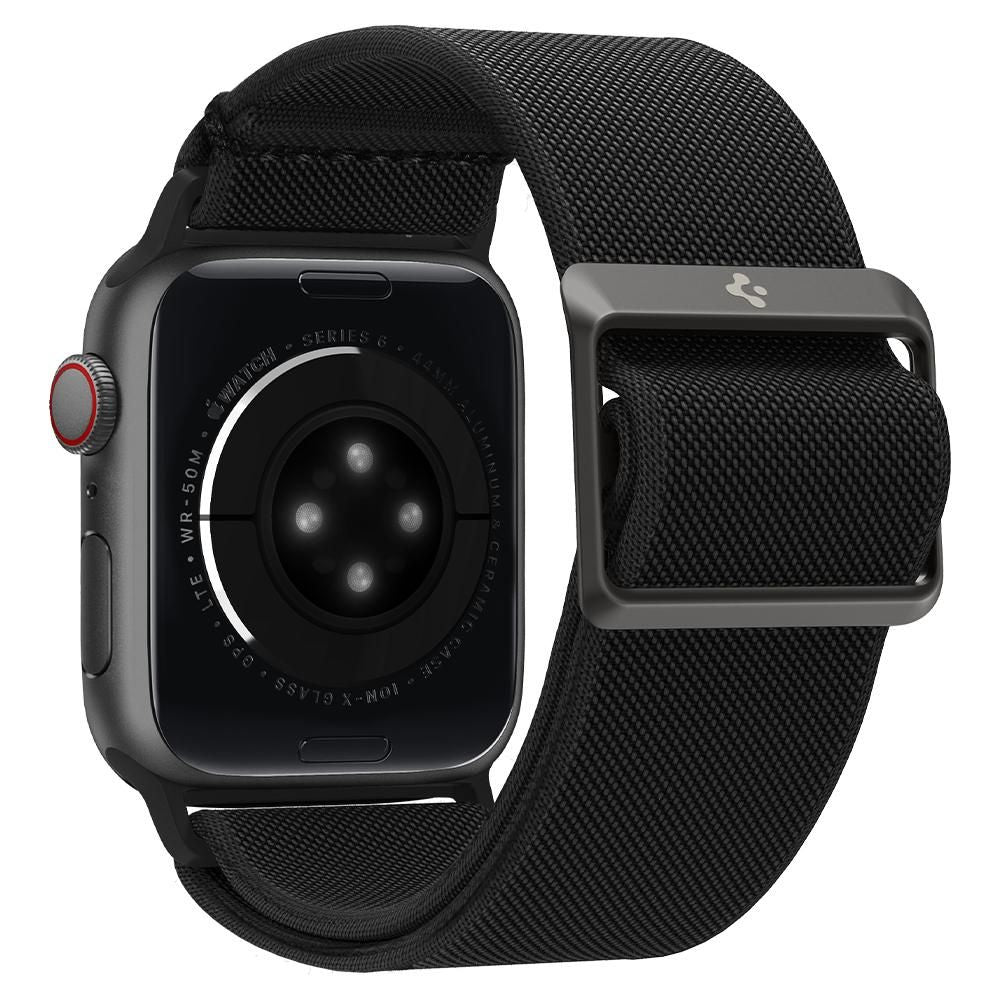 CINTURINO SPIGEN FIT LITE APPLE WATCH 6 / 7 / 8 / 9 / 10 / SE / ULTRA 1 / 2 (44 / 45 / 46 / 49 MM) NERO