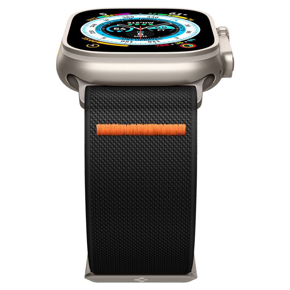 CINTURINO SPIGEN FIT LITE ULTRA APPLE WATCH 6 / 7 / 8 / 9 / 10 / SE / ULTRA 1 / 2 (44 / 45 / 46 / 49 MM) NERO