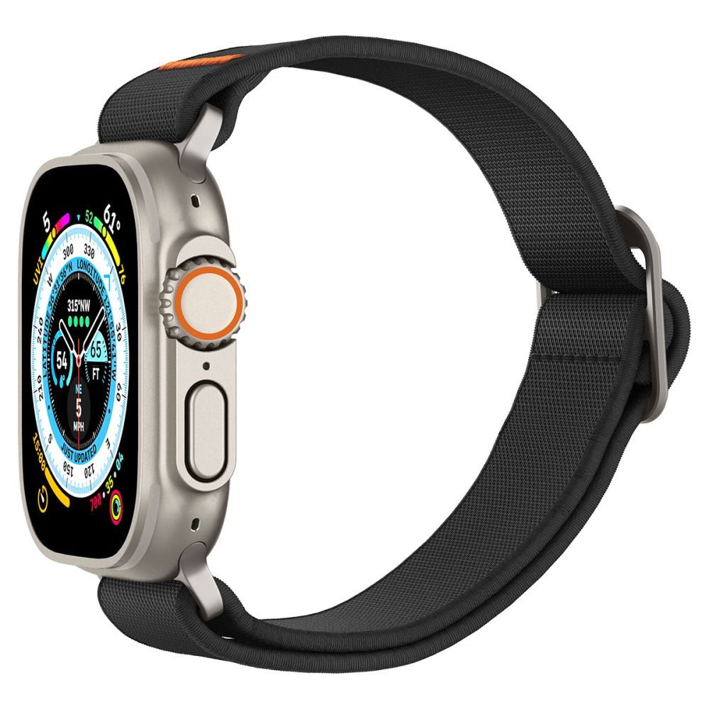 CINTURINO SPIGEN FIT LITE ULTRA APPLE WATCH 6 / 7 / 8 / 9 / 10 / SE / ULTRA 1 / 2 (44 / 45 / 46 / 49 MM) NERO