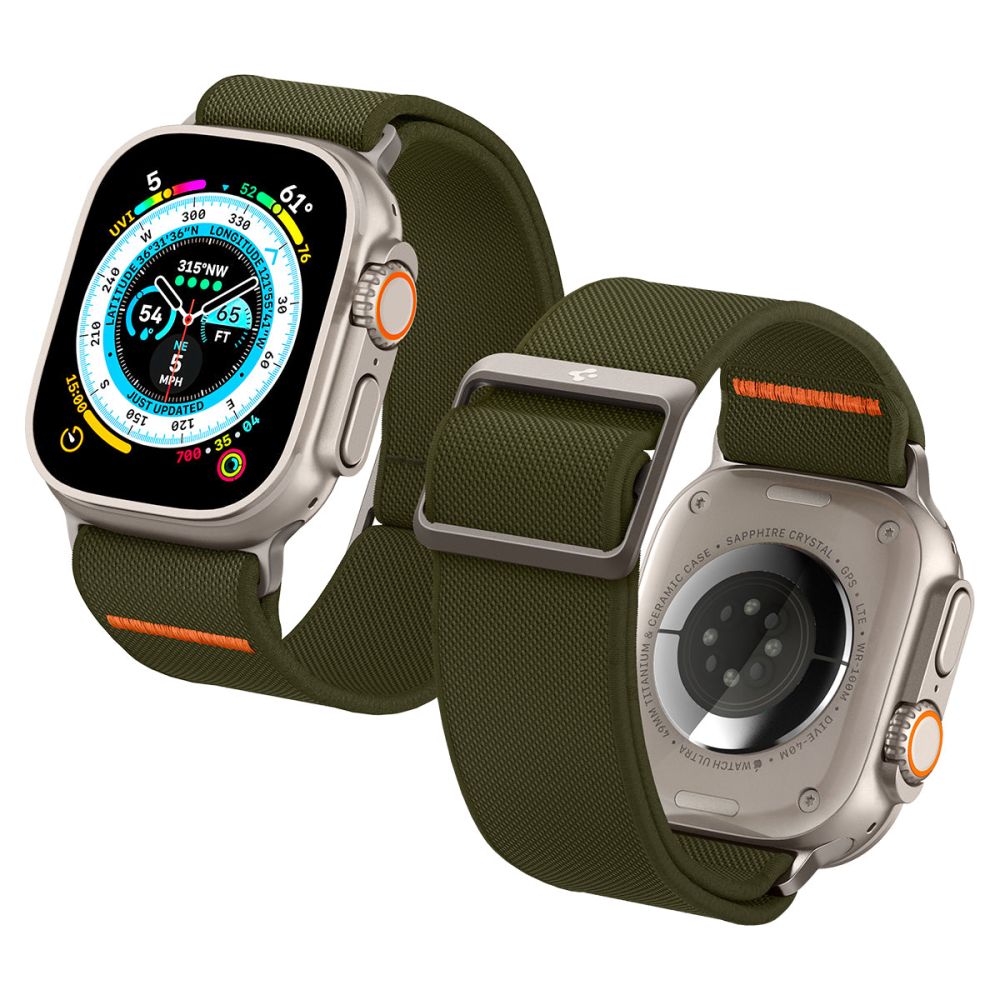CINTURINO SPIGEN FIT LITE ULTRA APPLE WATCH 6 / 7 / 8 / 9 / 10 / SE / ULTRA 1 / 2 (44 / 45 / 46 / 49 MM) KHAKI