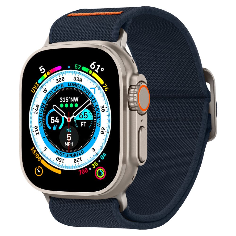 CINTURINO SPIGEN FIT LITE ULTRA APPLE WATCH 6 / 7 / 8 / 9 / 10 / SE / ULTRA 1 / 2 (44 / 45 / 46 / 49 MM) BLU NAVY