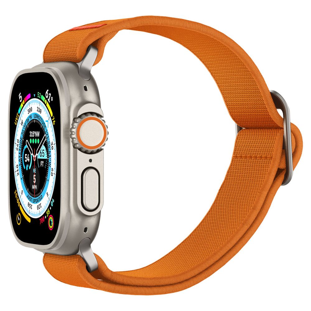 CINTURINO SPIGEN FIT LITE ULTRA APPLE WATCH 6 / 7 / 8 / 9 / 10 / SE / ULTRA 1 / 2 (44 / 45 / 46 / 49 MM) ARANCIONE