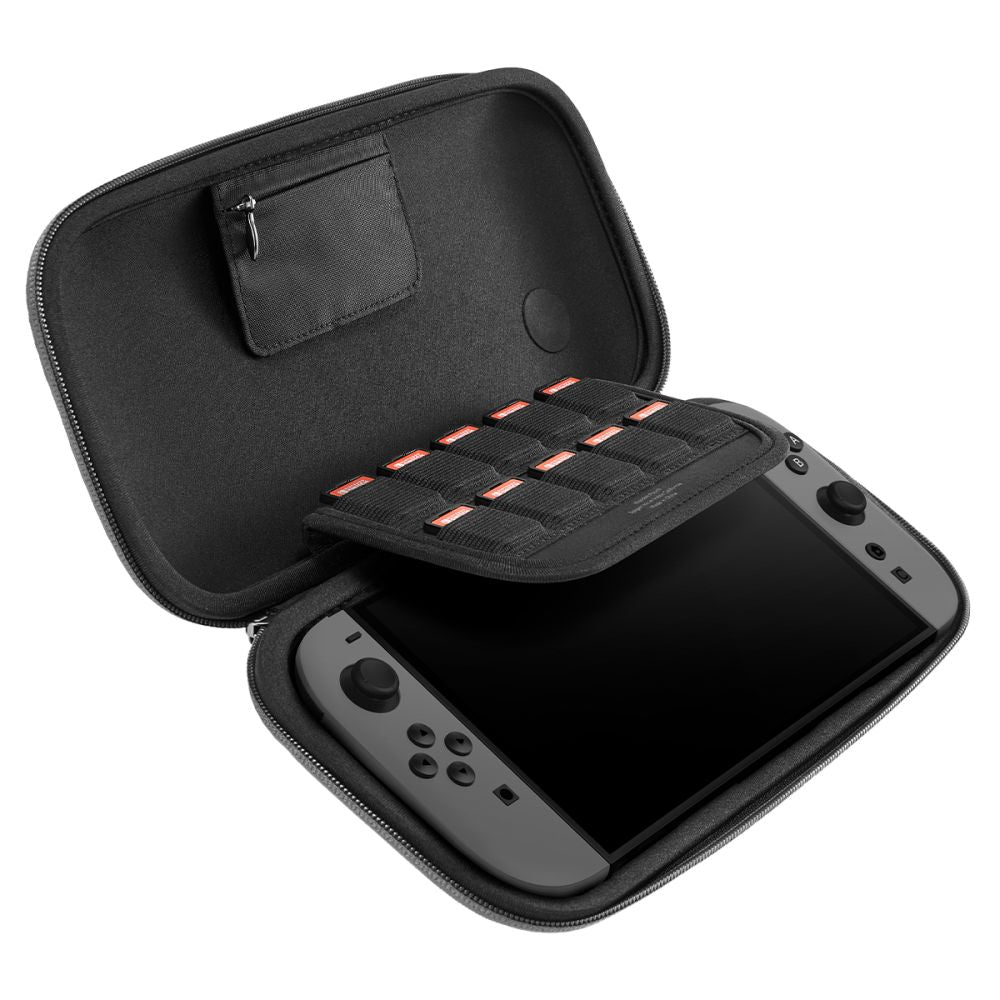 SPIGEN KLASDEN POUCH NINTENDO SWITCH 2 GRIGIO CARBONE