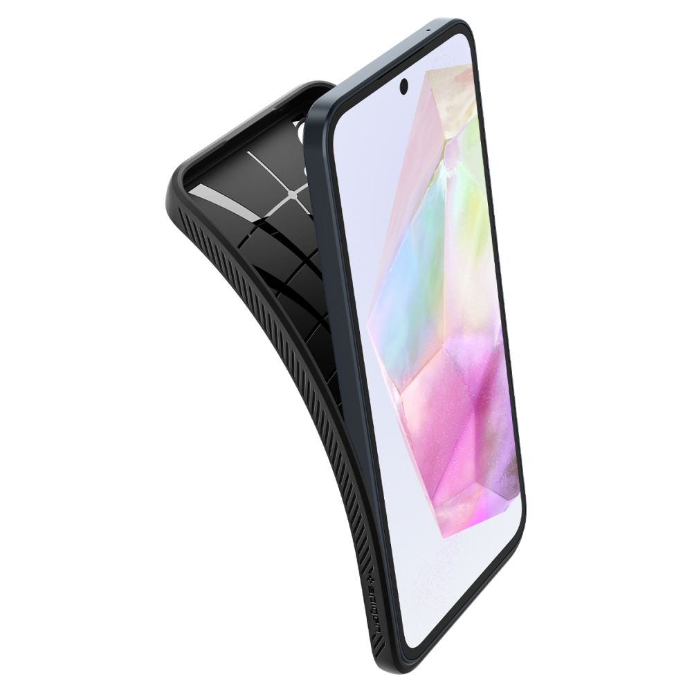COPERTURA SPIGEN LIQUID AIR GALAXY A35 5G NERO OPACO