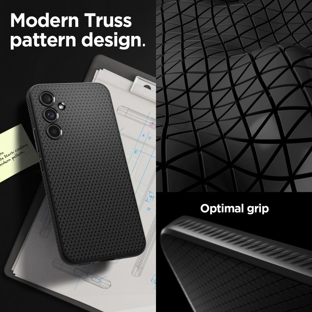 COPERTURA SPIGEN LIQUID AIR GALAXY A54 5G NERO OPACO