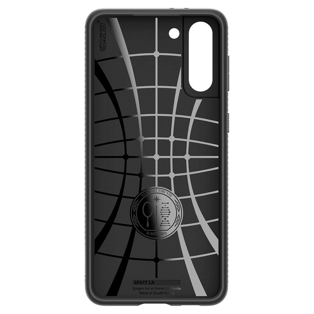 COPERTURA SPIGEN LIQUID AIR GALAXY S21 NERO OPACO