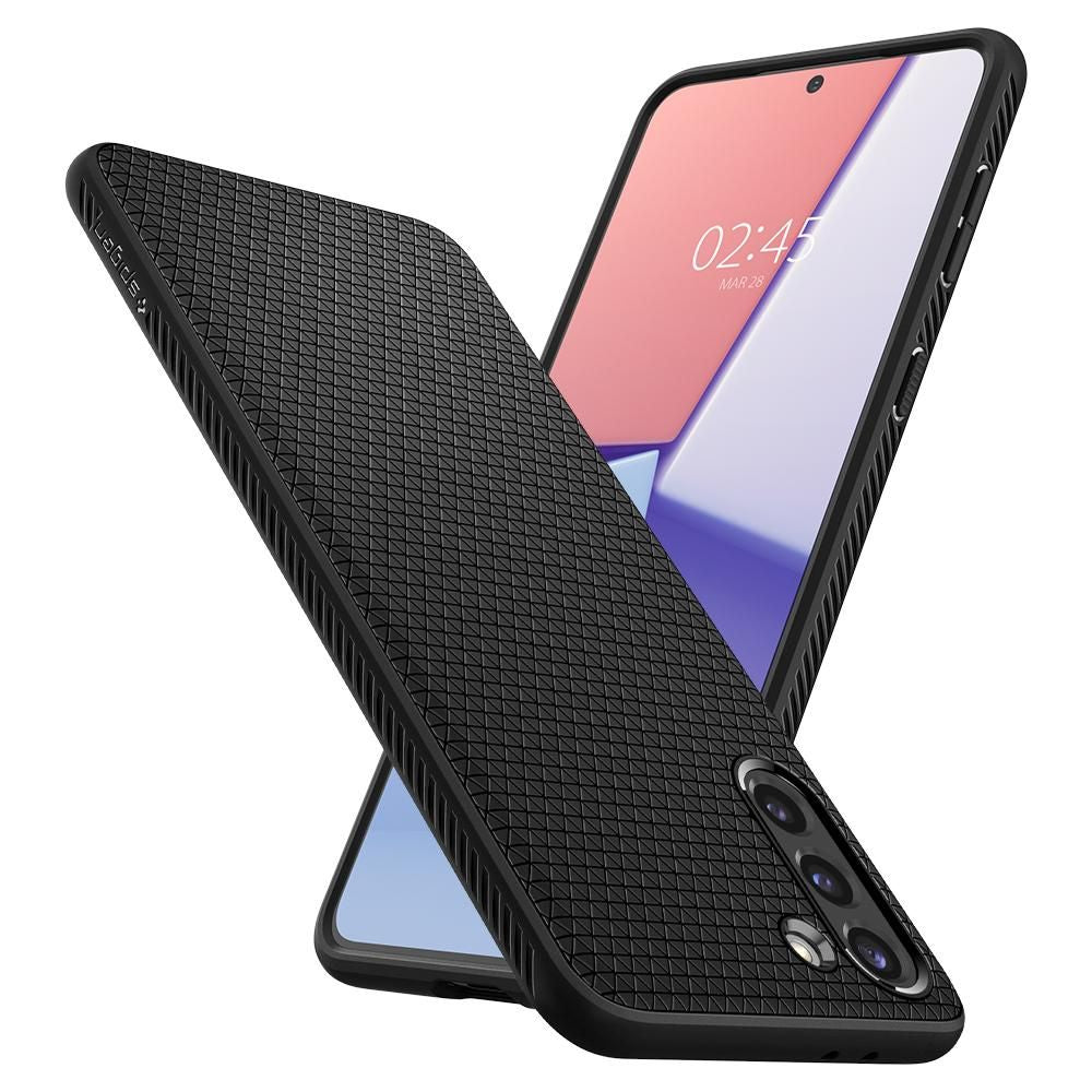COPERTURA SPIGEN LIQUID AIR GALAXY S21 NERO OPACO