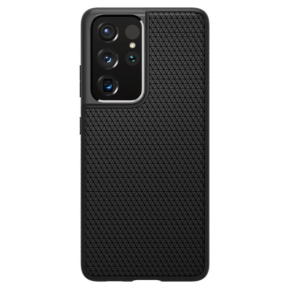 COPERTURA SPIGEN LIQUID AIR GALAXY S21 ULTRA NERO OPACO