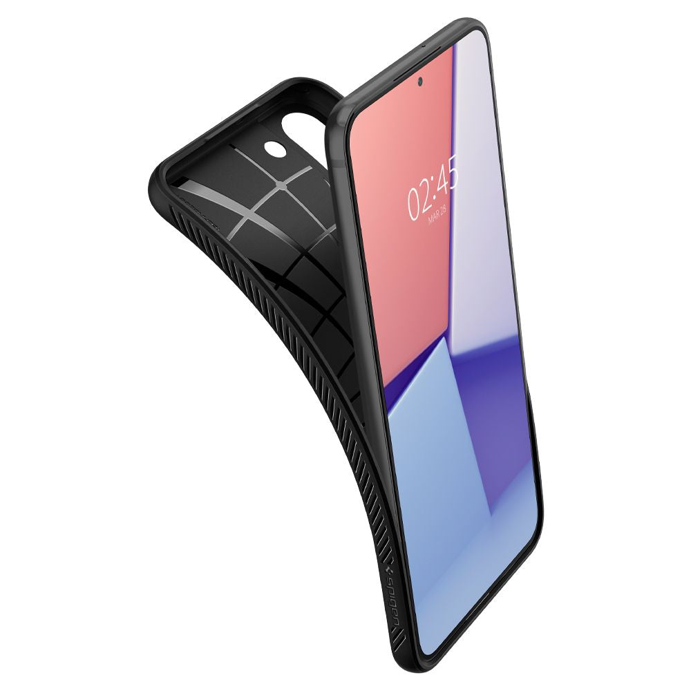 COPERTURA SPIGEN LIQUID AIR GALAXY S22 NERO OPACO