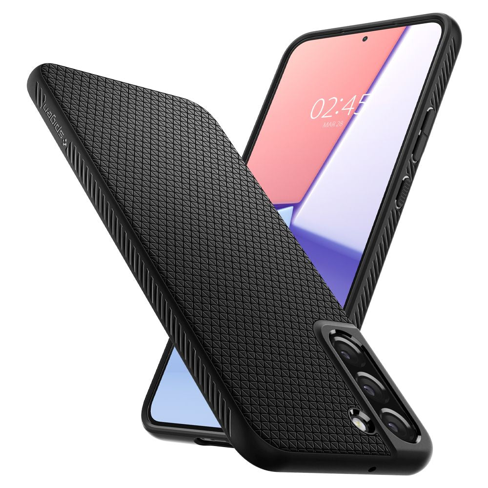 COPERTURA SPIGEN LIQUID AIR GALAXY S22 NERO OPACO