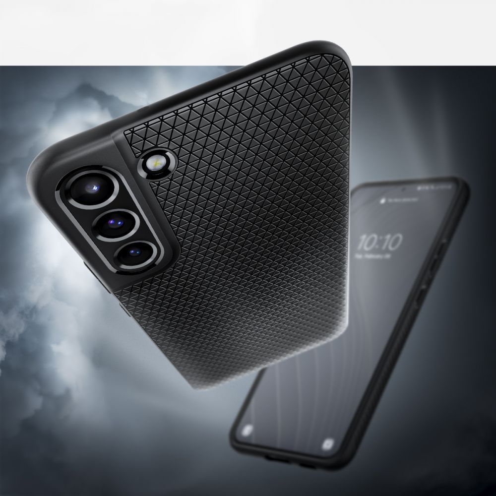 COPERTURA SPIGEN LIQUID AIR GALAXY S22 NERO OPACO