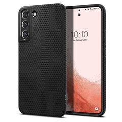 COPERTURA SPIGEN LIQUID AIR GALAXY S22 NERO OPACO