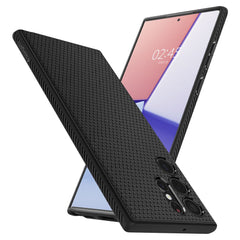 COPERTURA SPIGEN LIQUID AIR GALAXY S22 ULTRA NERO OPACO