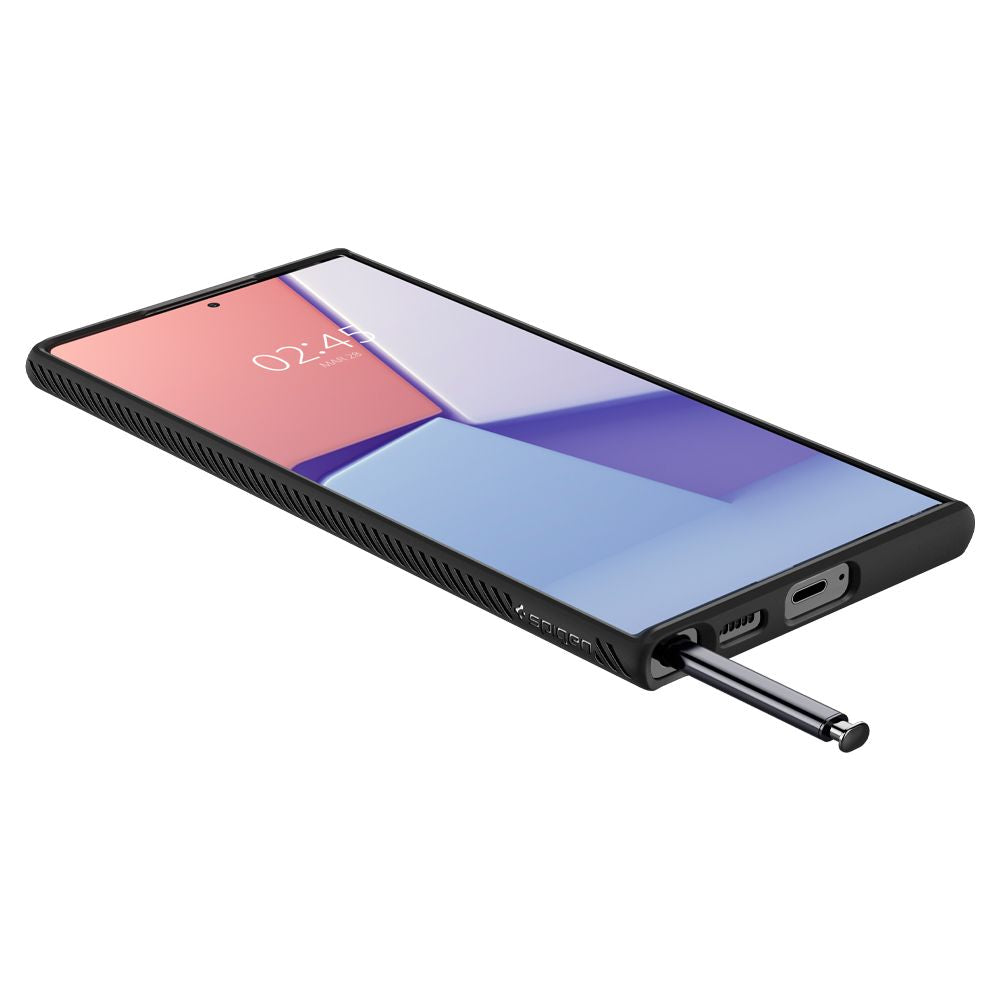 COPERTURA SPIGEN LIQUID AIR GALAXY S22 ULTRA NERO OPACO