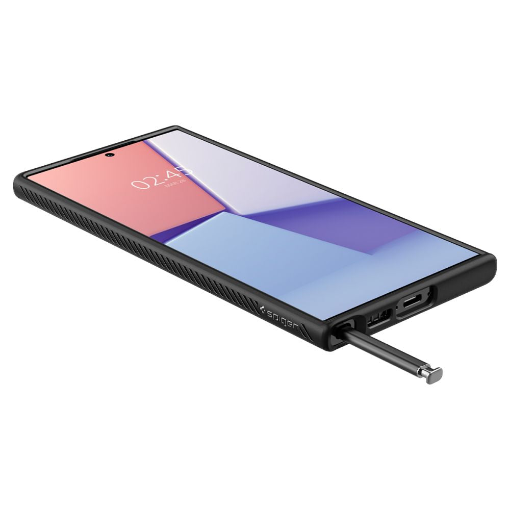 COPERTURA SPIGEN LIQUID AIR GALAXY S23 ULTRA NERO OPACO