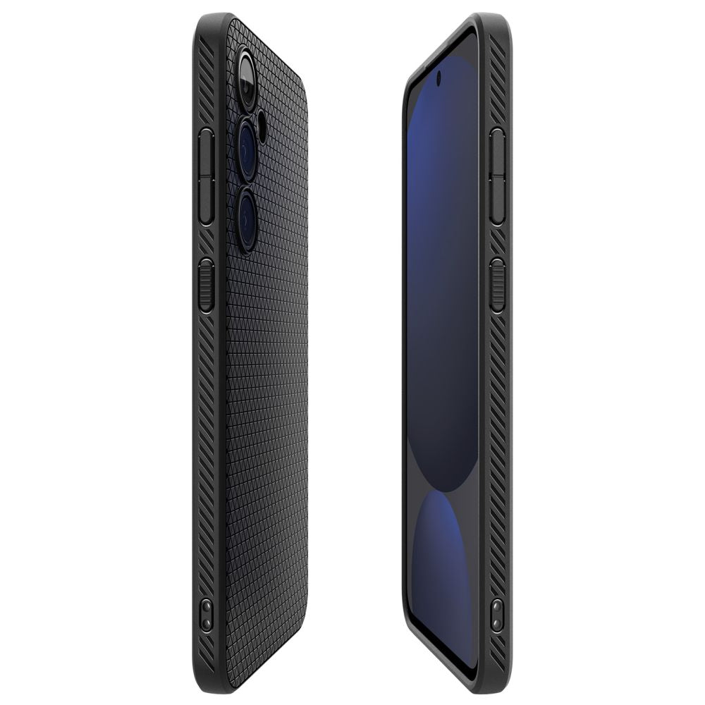 COPERTURA SPIGEN LIQUID AIR GALAXY S24 FE NERO OPACO