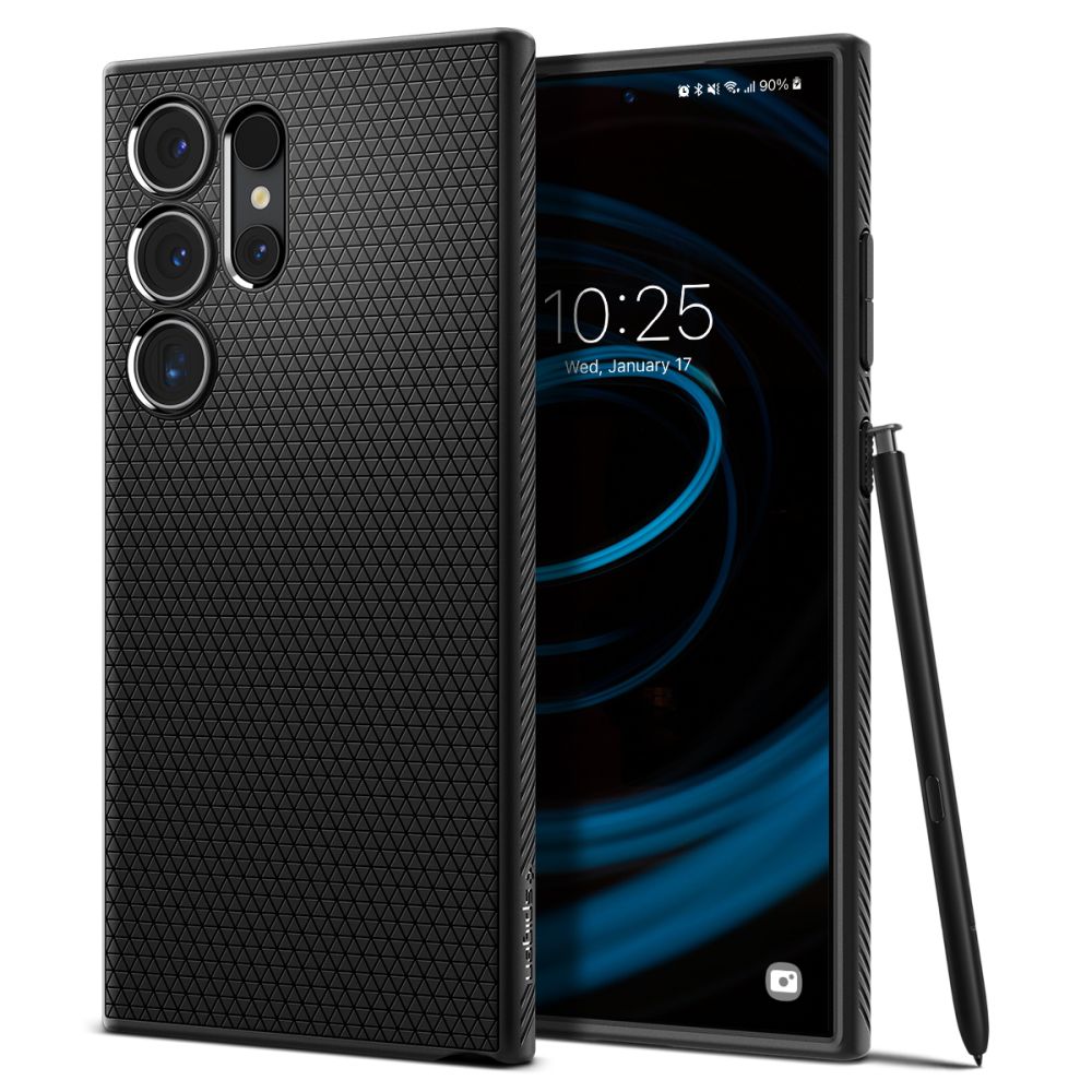 COPERTURA SPIGEN LIQUID AIR GALAXY S24 ULTRA NERO OPACO