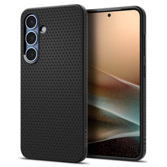 COPERTURA SPIGEN LIQUID AIR GALAXY S25+ PLUS NERO OPACO