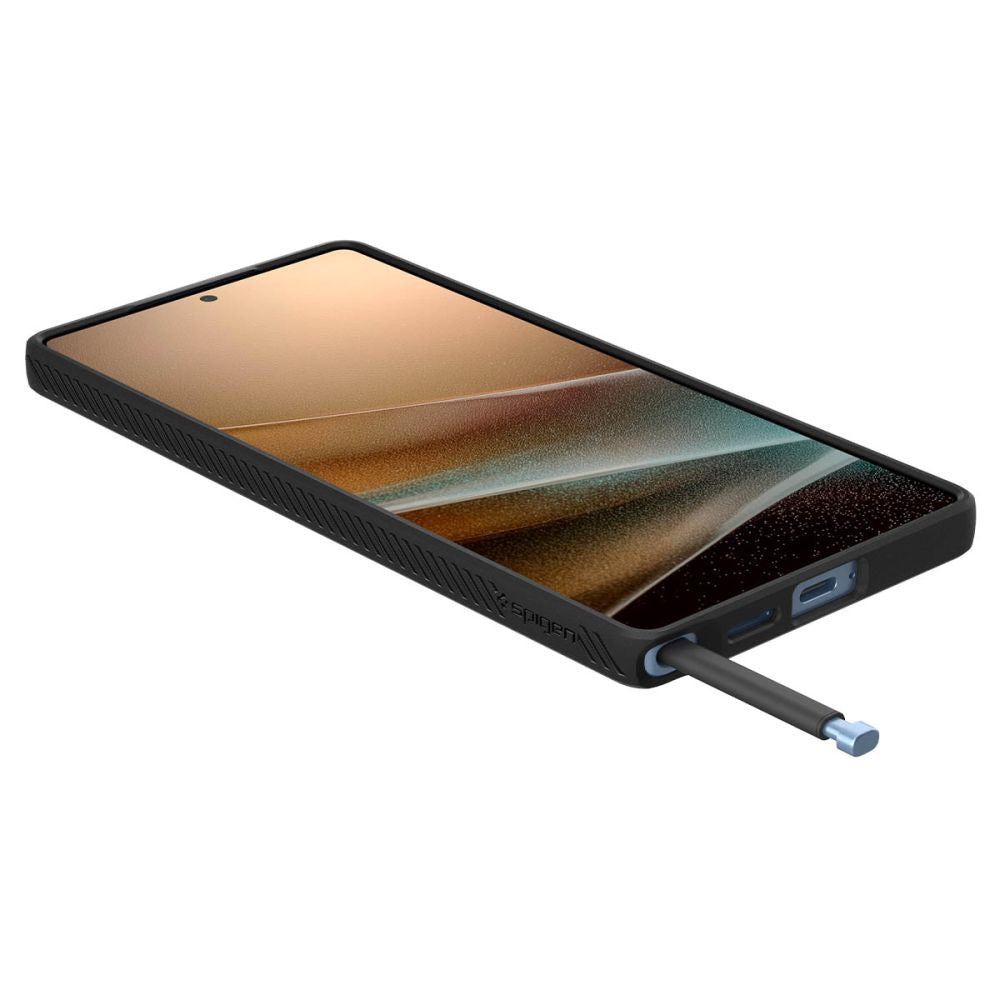 COPERTURA SPIGEN LIQUID AIR GALAXY S25 ULTRA NERO OPACO