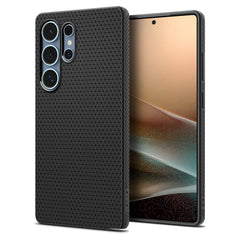 COPERTURA SPIGEN LIQUID AIR GALAXY S25 ULTRA NERO OPACO