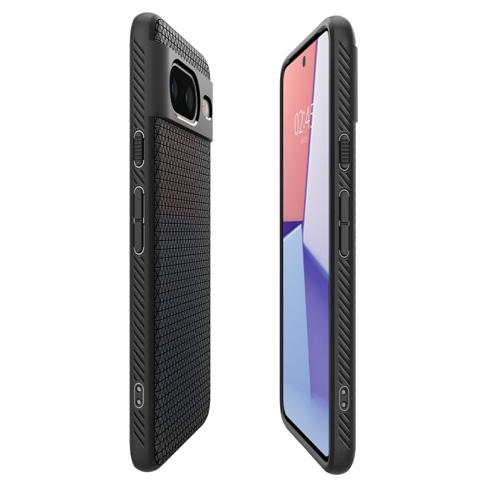 COPERTURA SPIGEN LIQUID AIR GOOGLE PIXEL 8 NERO OPACO