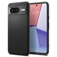 COPERTURA SPIGEN LIQUID AIR GOOGLE PIXEL 8 NERO OPACO