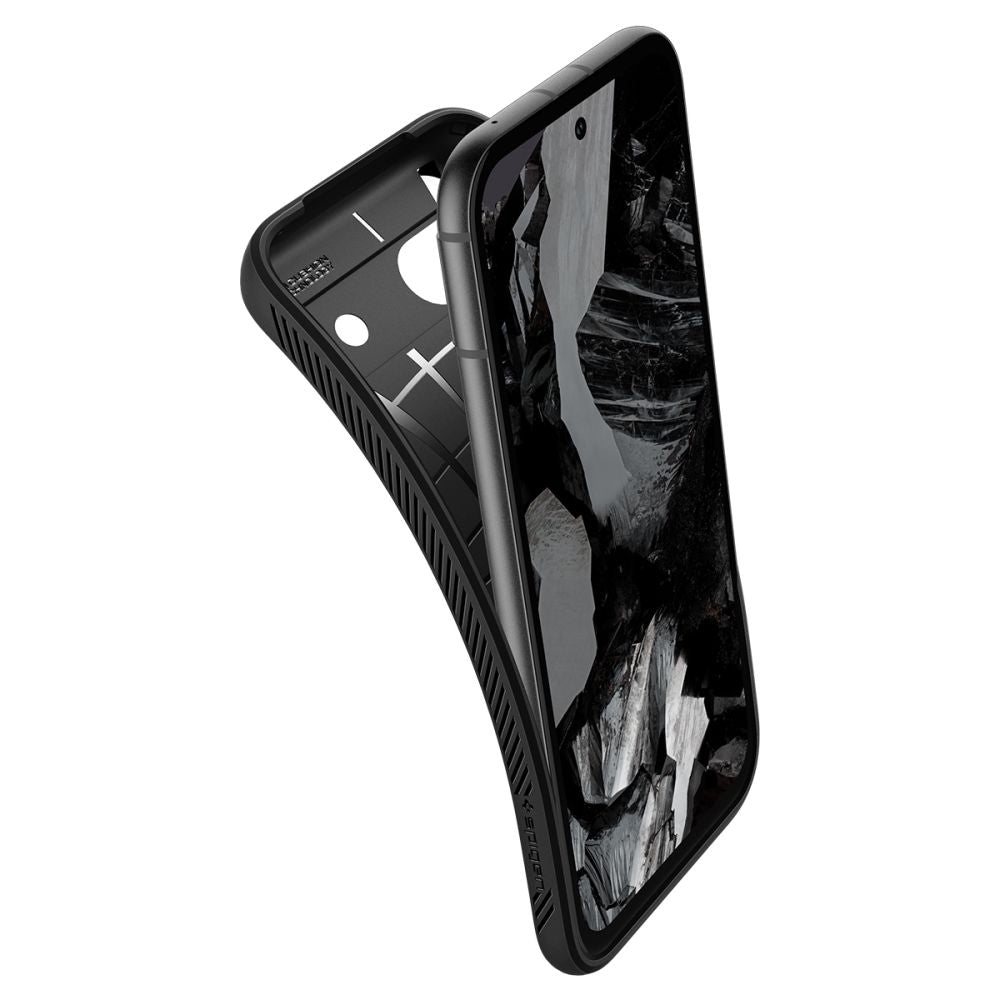 COPERTURA SPIGEN LIQUID AIR GOOGLE PIXEL 8A NERO OPACO