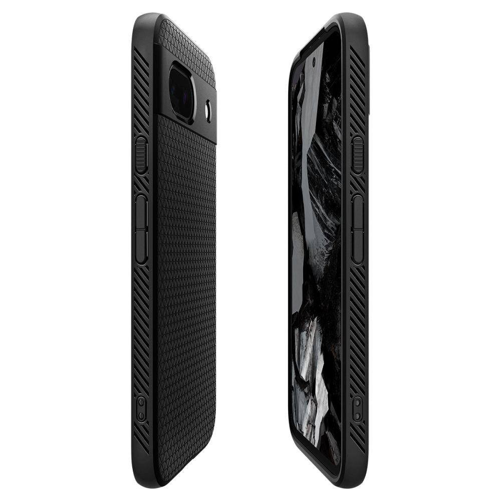 COPERTURA SPIGEN LIQUID AIR GOOGLE PIXEL 8A NERO OPACO