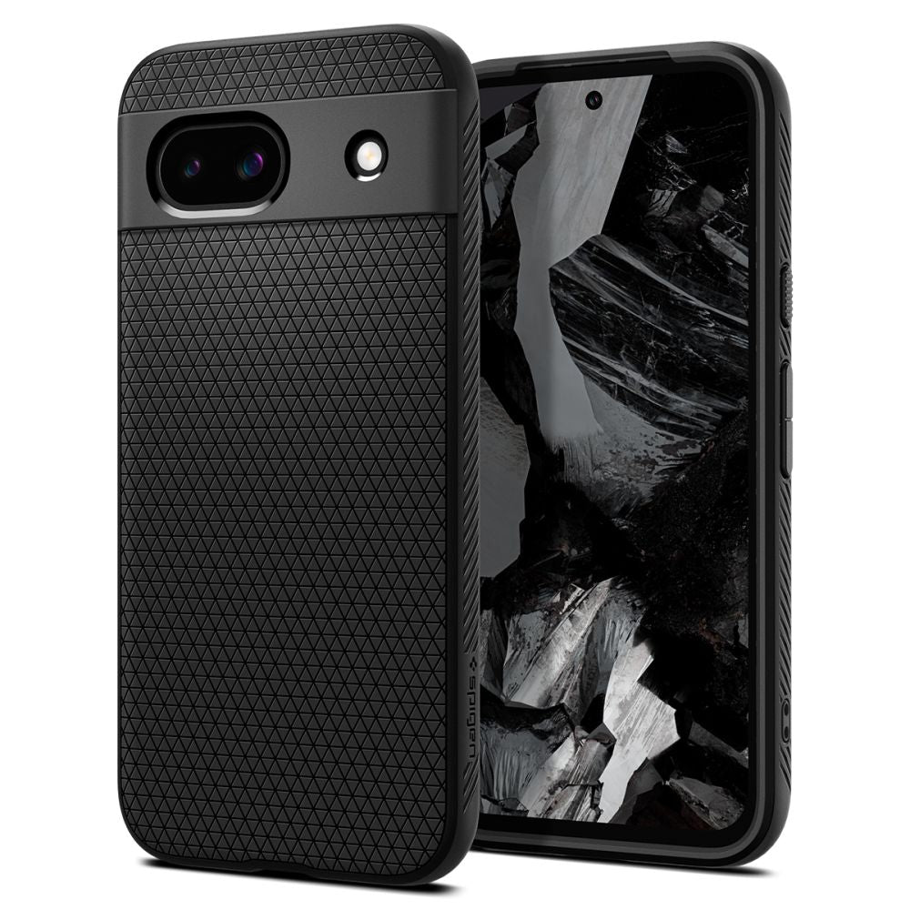 COPERTURA SPIGEN LIQUID AIR GOOGLE PIXEL 8A NERO OPACO
