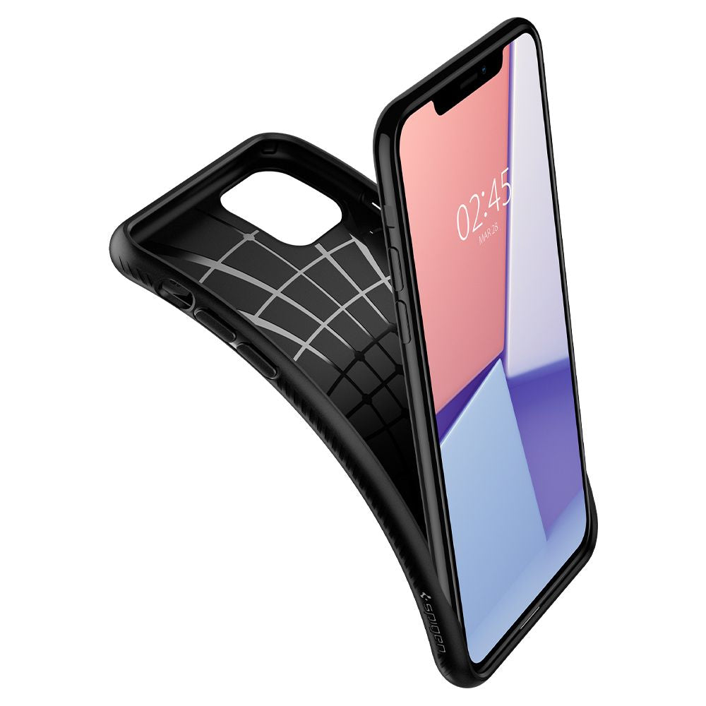 COPERTURA SPIGEN LIQUID AIR IPHONE 11 PRO NERO OPACO