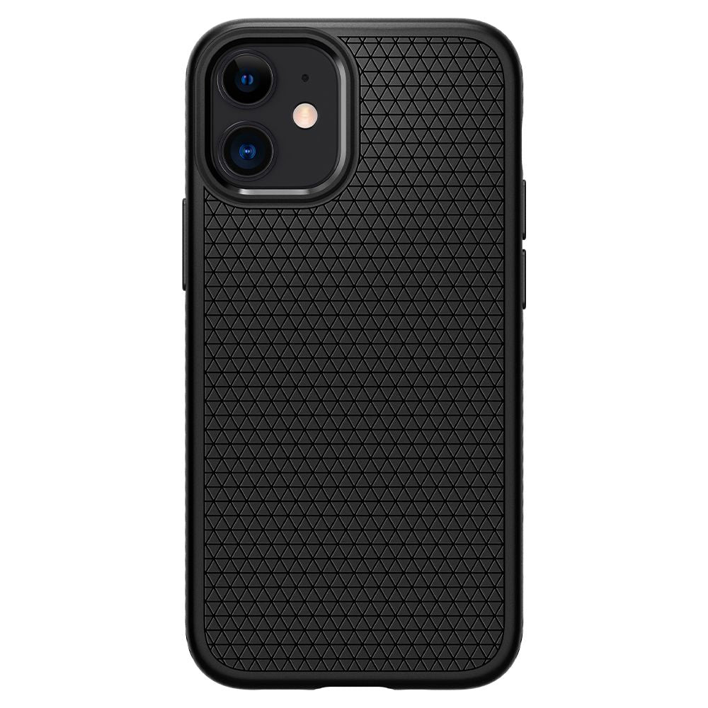 COPERTURA SPIGEN LIQUID AIR IPHONE 12 MINI NERO OPACO