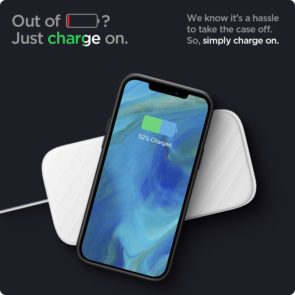 COPERTURA SPIGEN LIQUID AIR IPHONE 12/12 PRO NERO OPACO