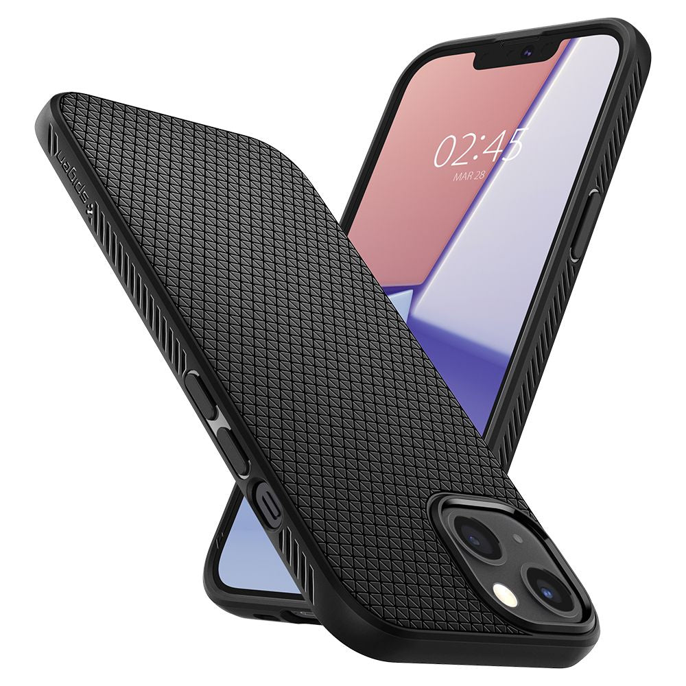 COPERTURA SPIGEN LIQUID AIR IPHONE 13 MINI NERO OPACO