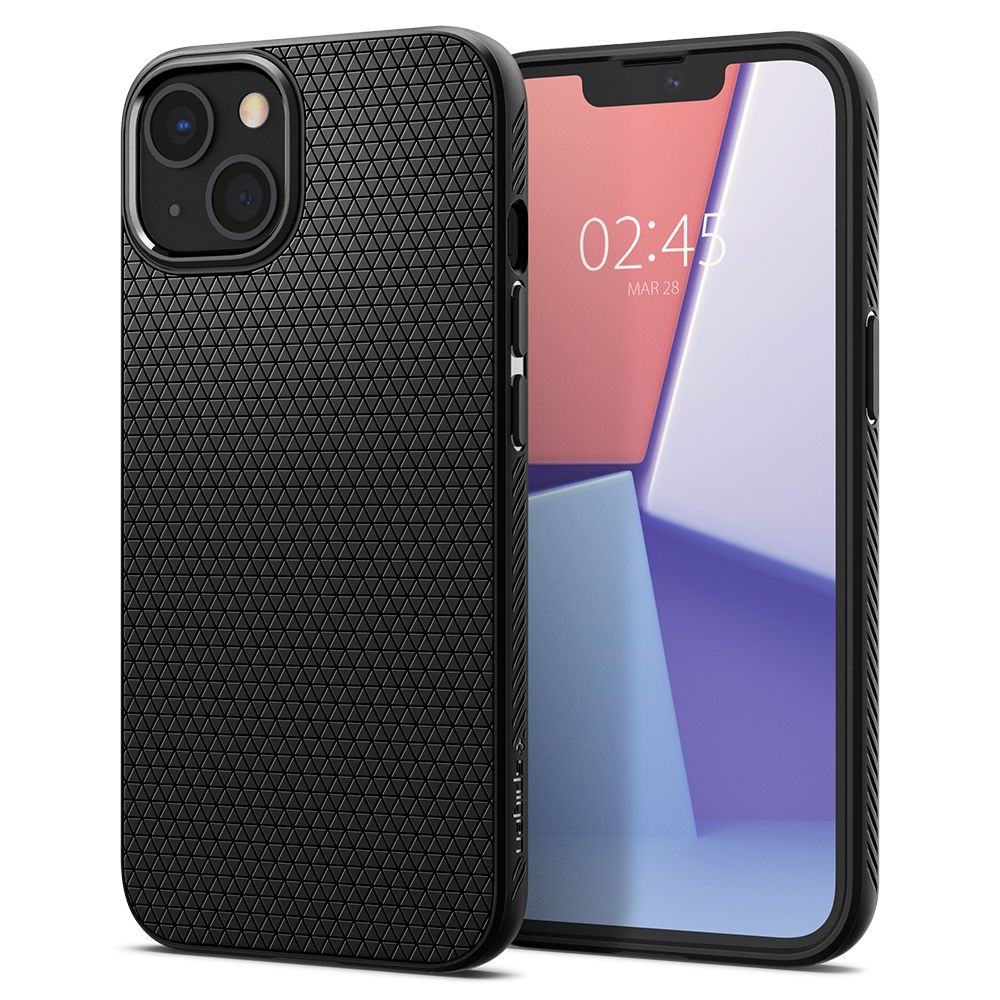 COPERTURA SPIGEN LIQUID AIR IPHONE 13 MINI NERO OPACO