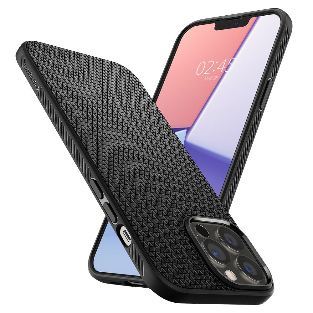 COPERTURA SPIGEN LIQUID AIR IPHONE 13 PRO MAX NERO OPACO