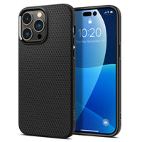 COPERTURA SPIGEN LIQUID AIR IPHONE 14 PRO NERO OPACO