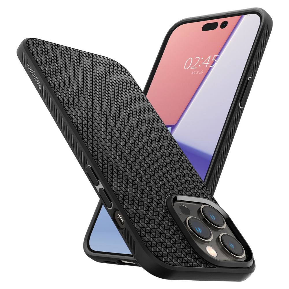 COPERTURA SPIGEN LIQUID AIR IPHONE 14 PRO MAX NERO OPACO